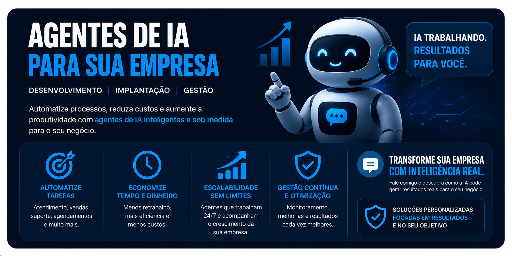 Desenvolvo Agentes de IA, Automações n8n, SaaS e Integrações Personalizadas.