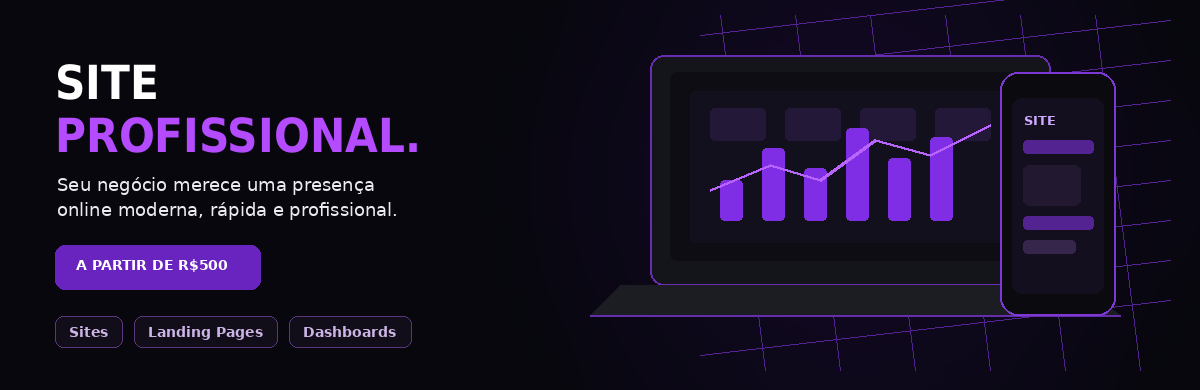 PRECISA DE UM SITE PROFISSIONAL PARA SUA EMPRESA?