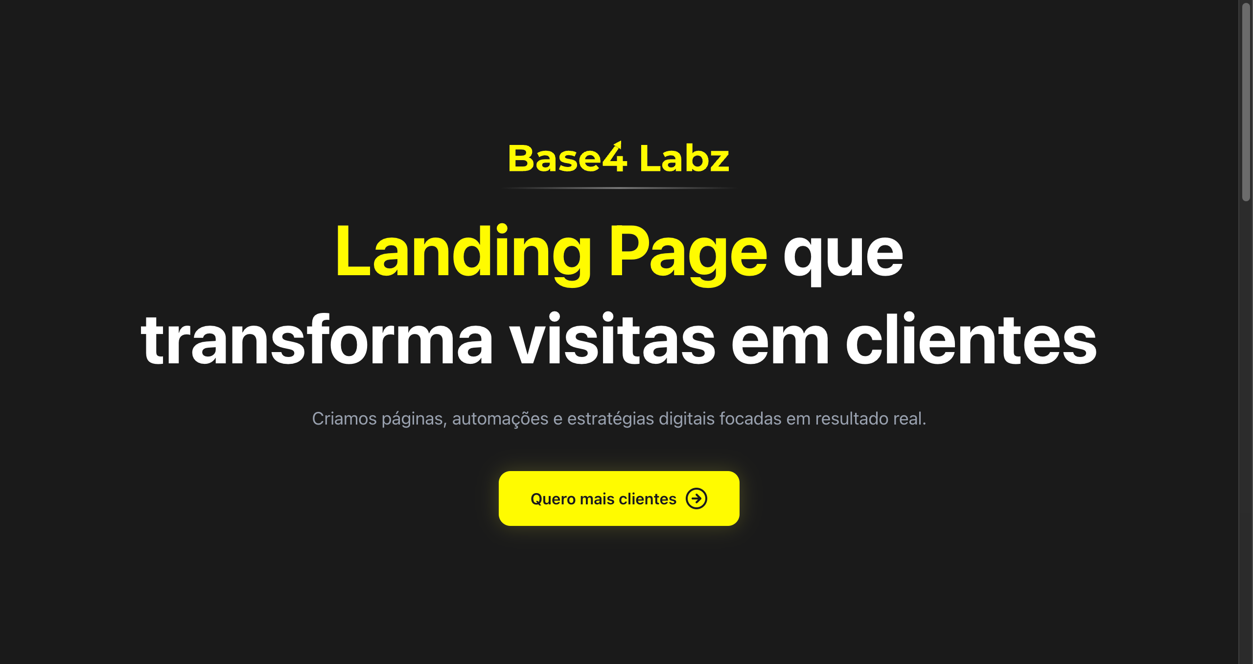 Vou criar uma Landing Page Profissional para seu negócio