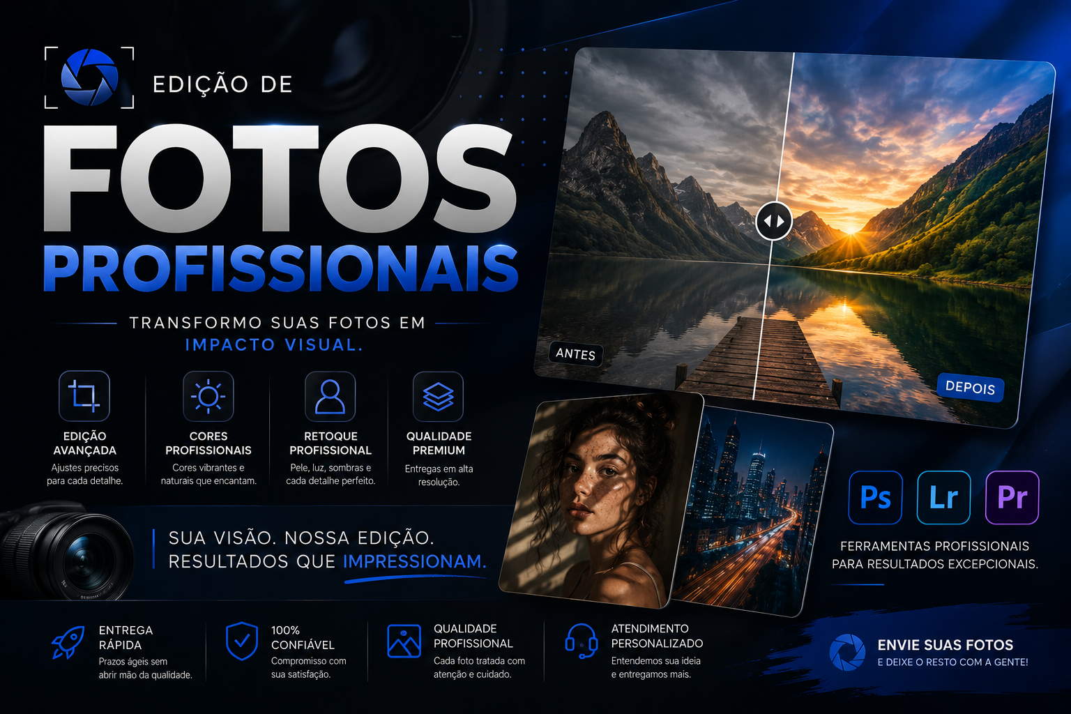 📸 Edição de Fotos Profissional