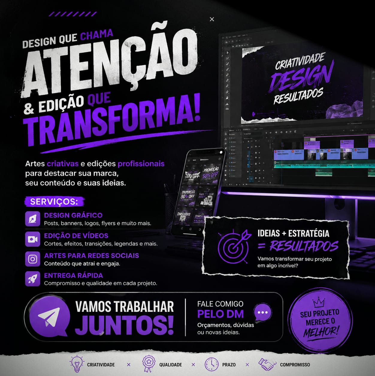  Editor de videos e desinger